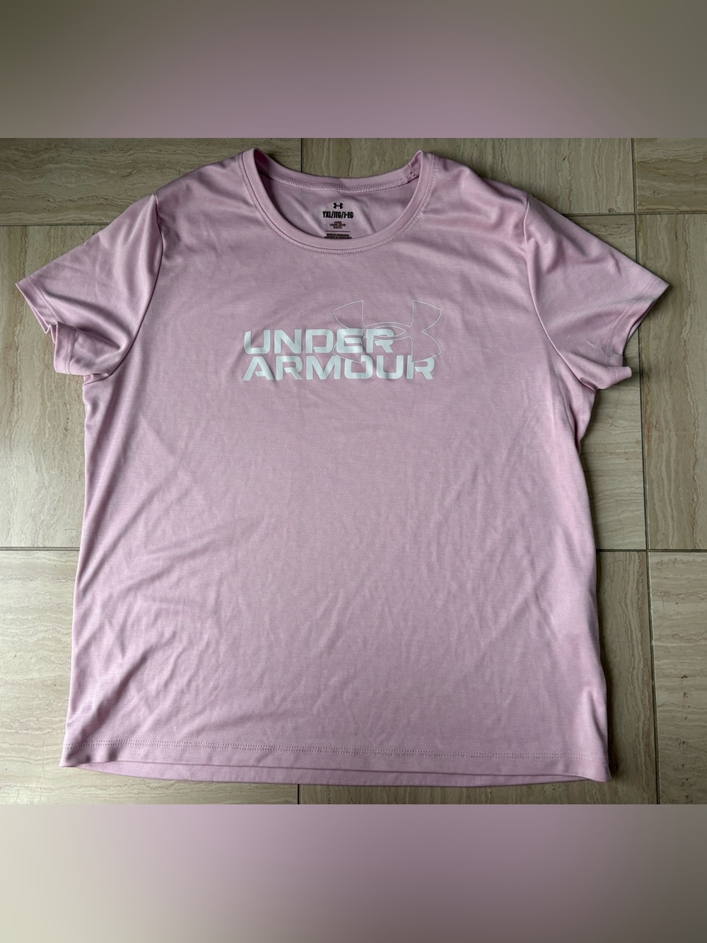 Under Armour Pink Active Graphic Tee - Youth Extra Large